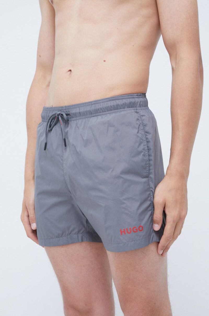 HUGO pantaloni scurti de baie culoarea gri