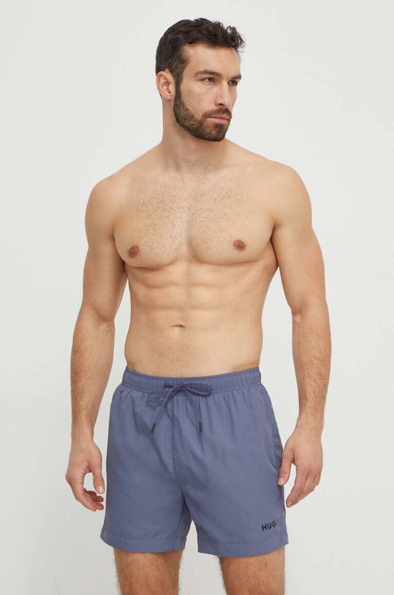 HUGO pantaloni scurți de baie culoarea gri 50496287