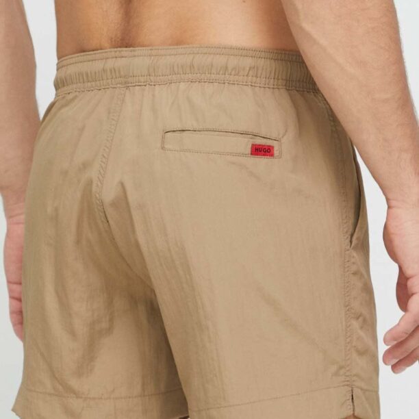 HUGO pantaloni scurți de baie culoarea maro 50469323 preţ