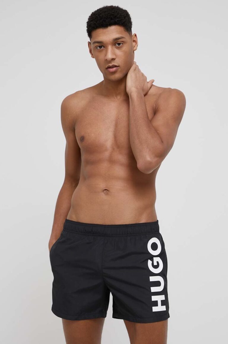 HUGO pantaloni scurți de baie culoarea negru 50469303