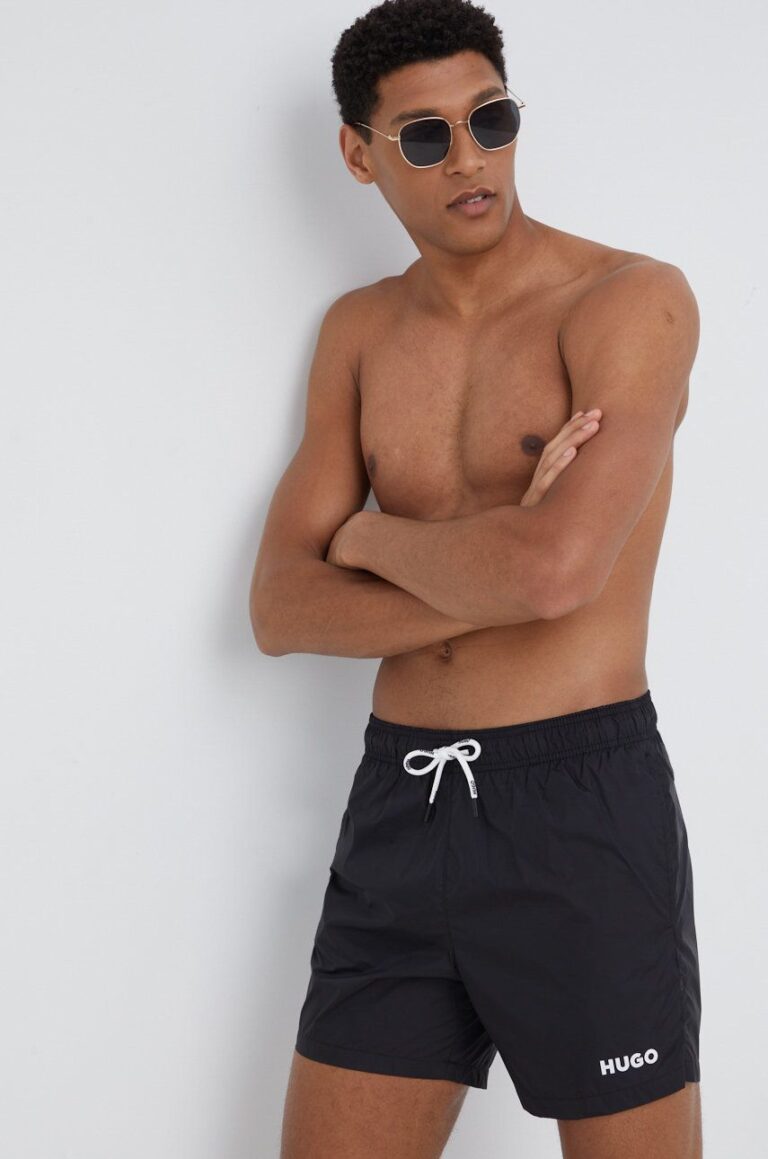 HUGO pantaloni scurți de baie culoarea negru 50469312