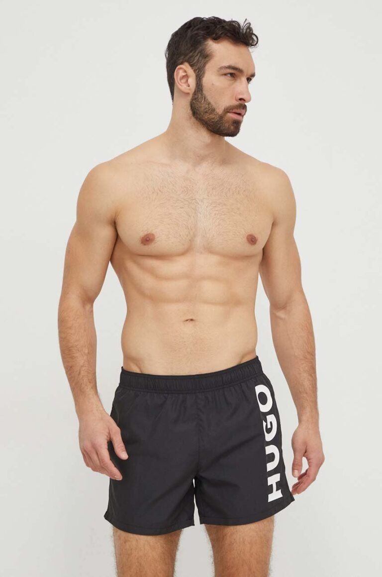 HUGO pantaloni scurți de baie culoarea negru 50513979