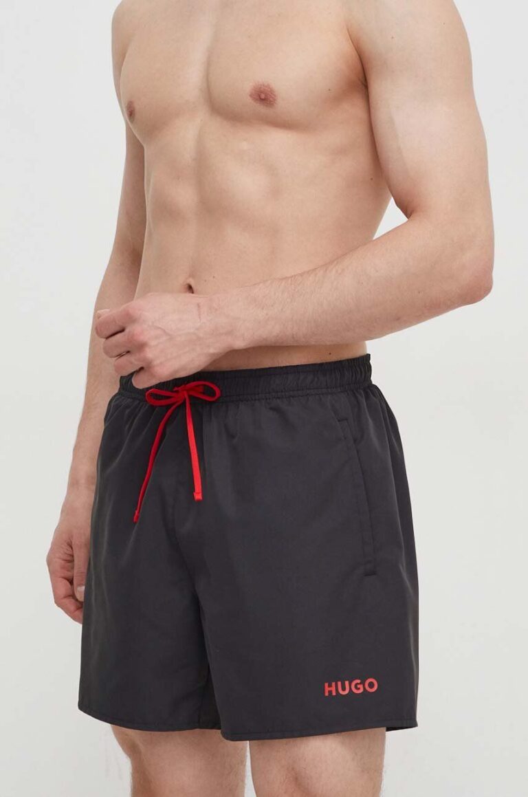 HUGO pantaloni scurți de baie culoarea negru 50515992 preţ