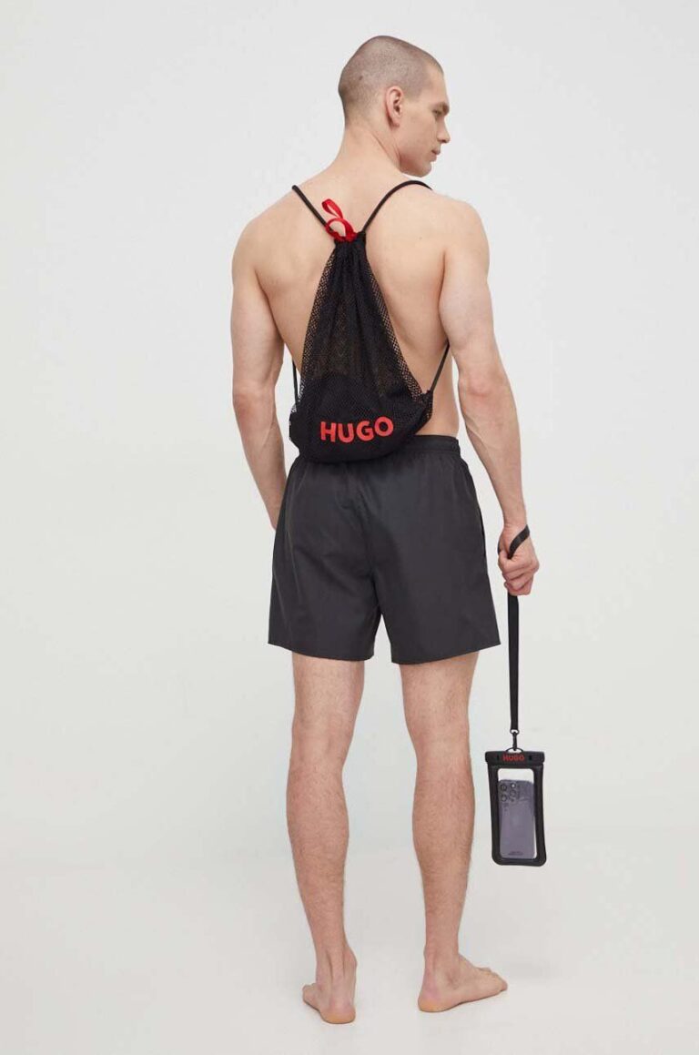 HUGO pantaloni scurți de baie culoarea negru 50515992