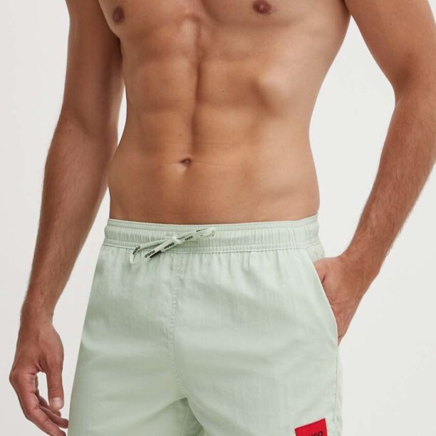 HUGO pantaloni scurti de baie culoarea verde