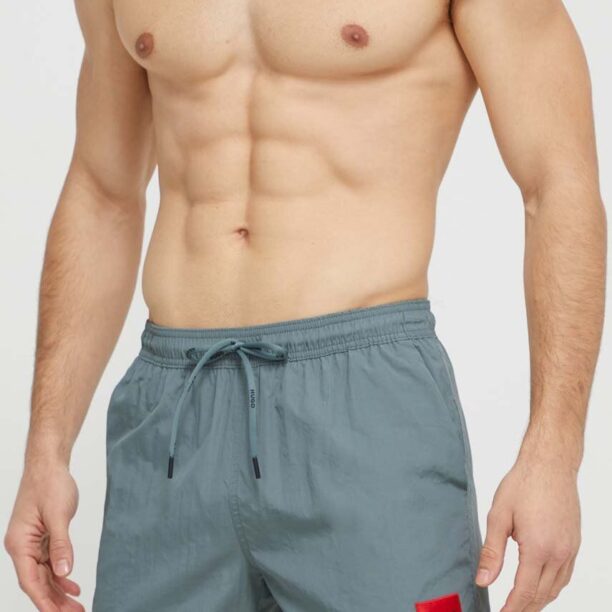 HUGO pantaloni scurți de baie culoarea verde 50469323