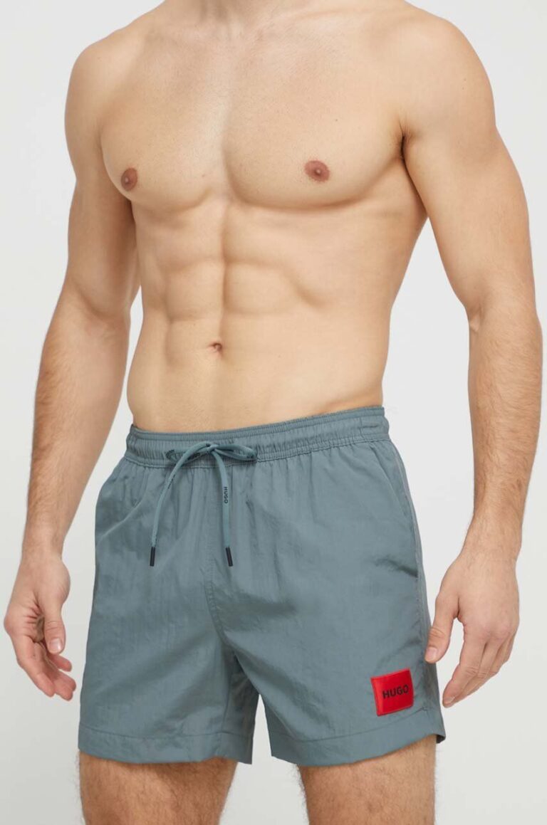 HUGO pantaloni scurți de baie culoarea verde 50469323