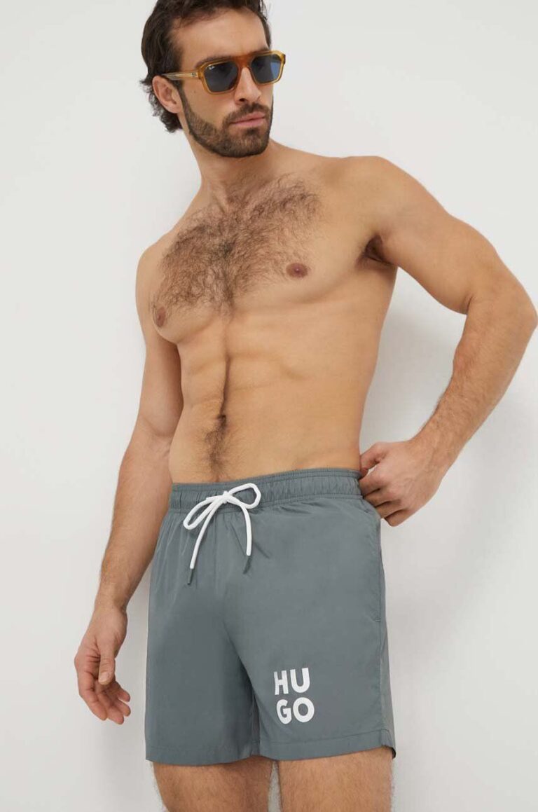 HUGO pantaloni scurți de baie culoarea verde 50510190