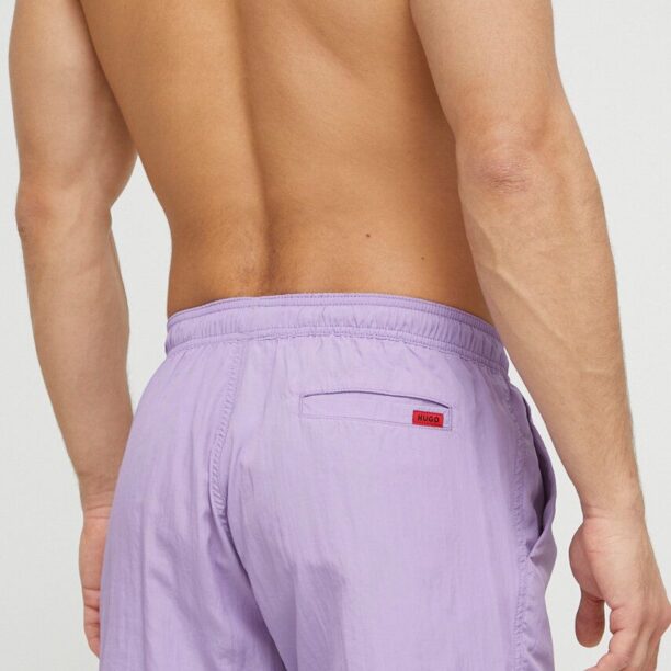 HUGO pantaloni scurți de baie culoarea violet 50469323 preţ