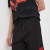 HUGO pantaloni scurți din bumbac culoarea negru 50466196