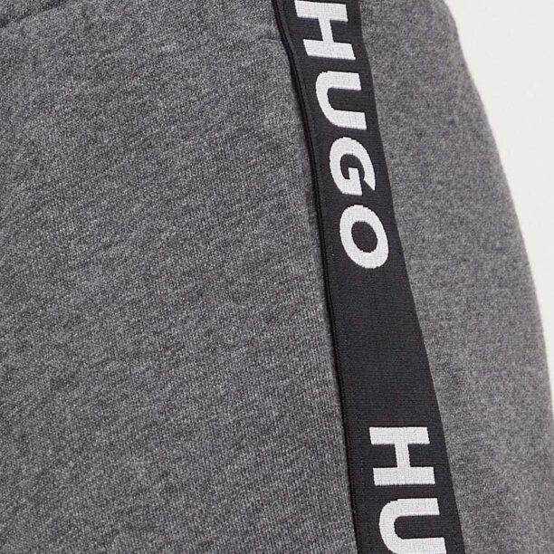 HUGO pantaloni scurți din bumbac lounge culoarea gri 50496996 preţ