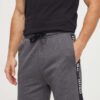 HUGO pantaloni scurți din bumbac lounge culoarea gri 50496996