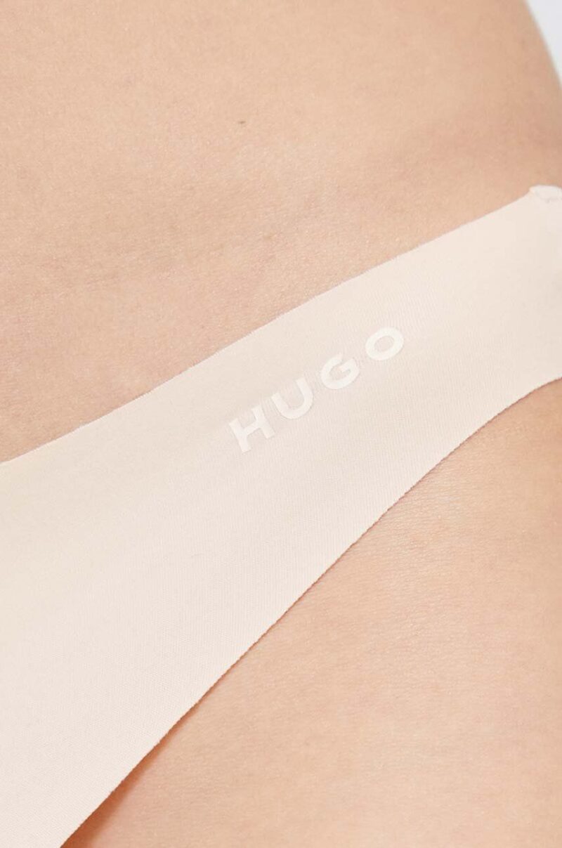 HUGO tanga 3-pack culoarea bej 50492489 preţ