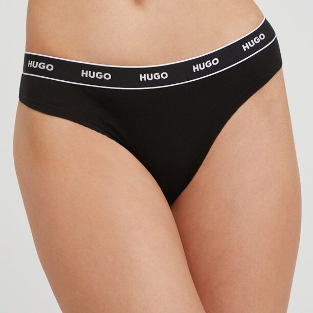 HUGO tanga (3-pack) culoarea negru 50469681