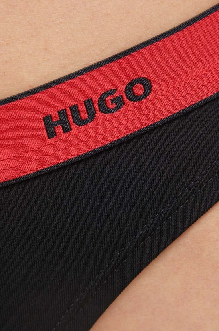 HUGO tanga 3-pack culoarea negru 50480150 preţ