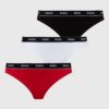 HUGO tanga 3-pack culoarea roșu 50480150