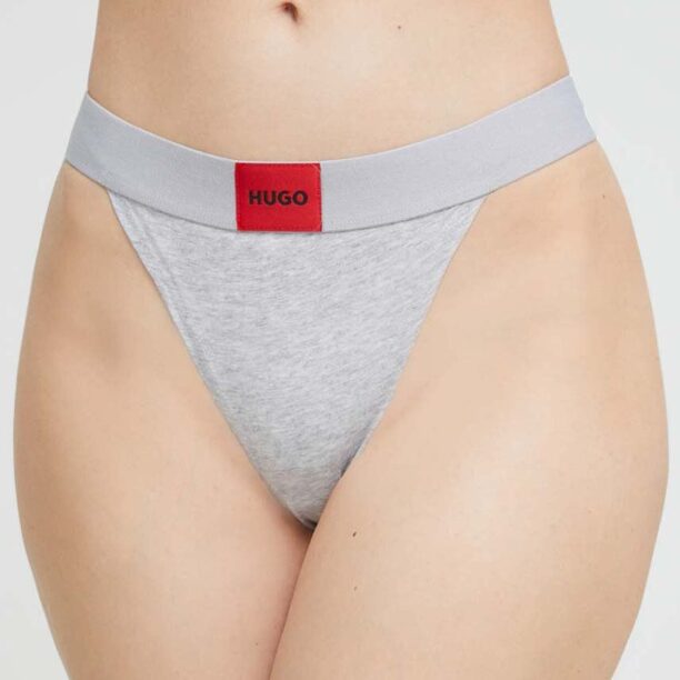 HUGO tanga culoarea gri 50492326