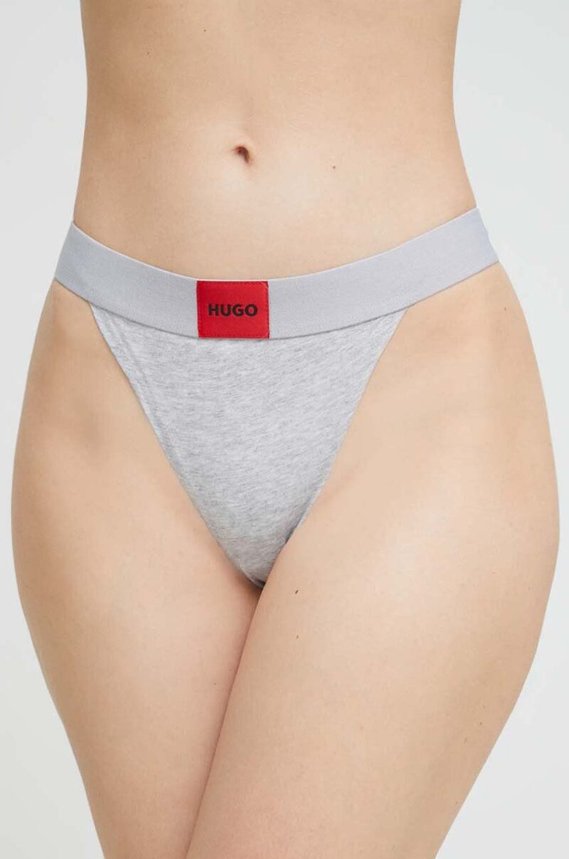 HUGO tanga culoarea gri 50492326