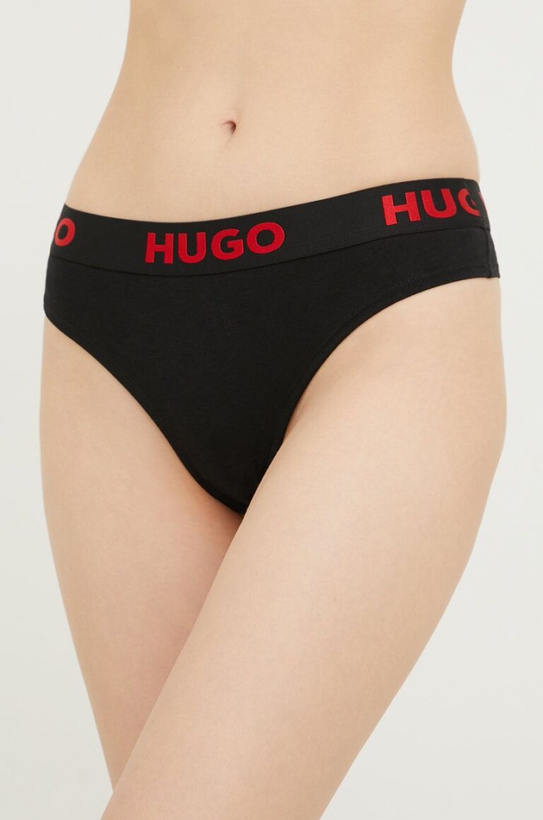 HUGO tanga culoarea negru 50469651