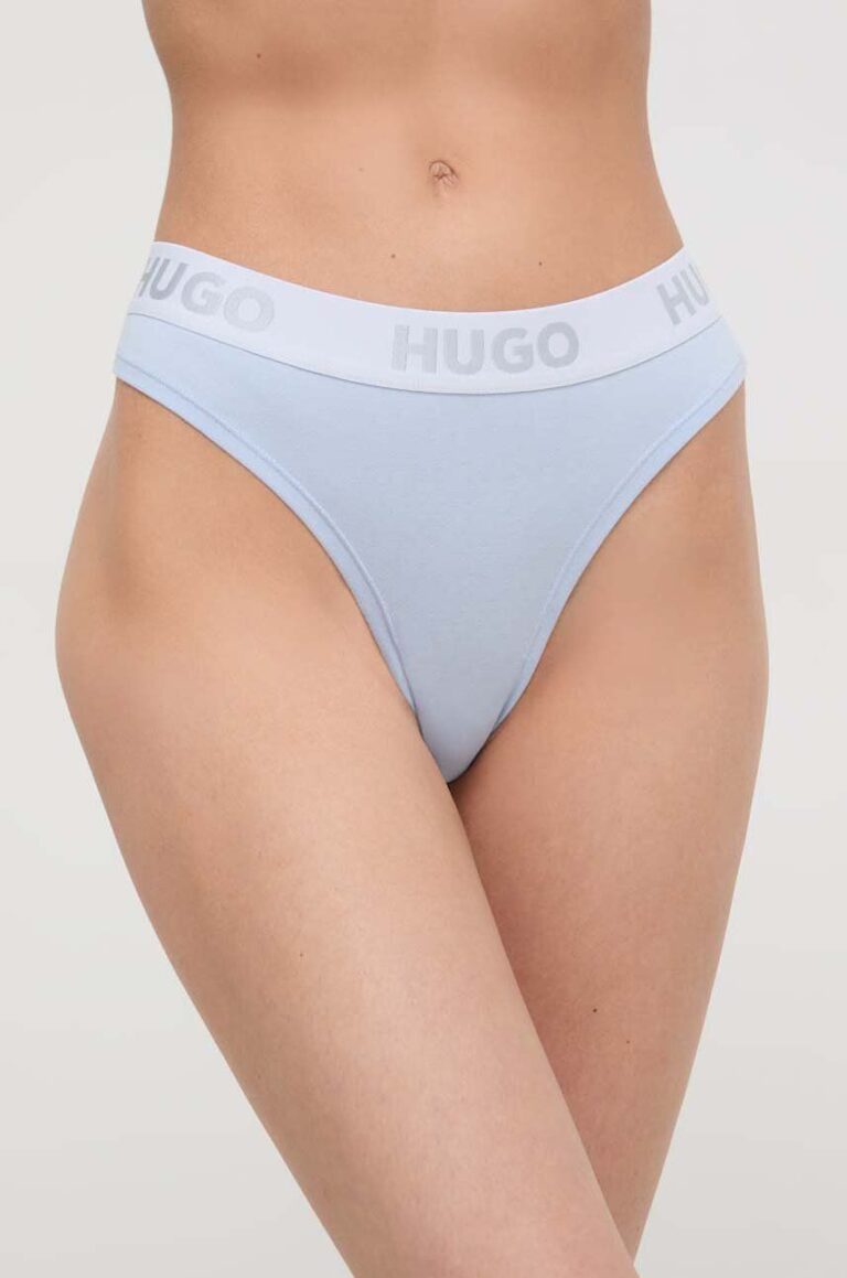 HUGO tanga culoarea violet 50480166