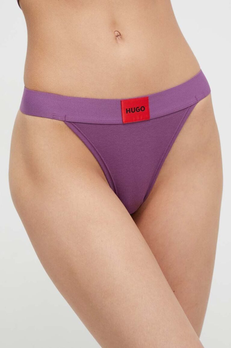 HUGO tanga culoarea violet