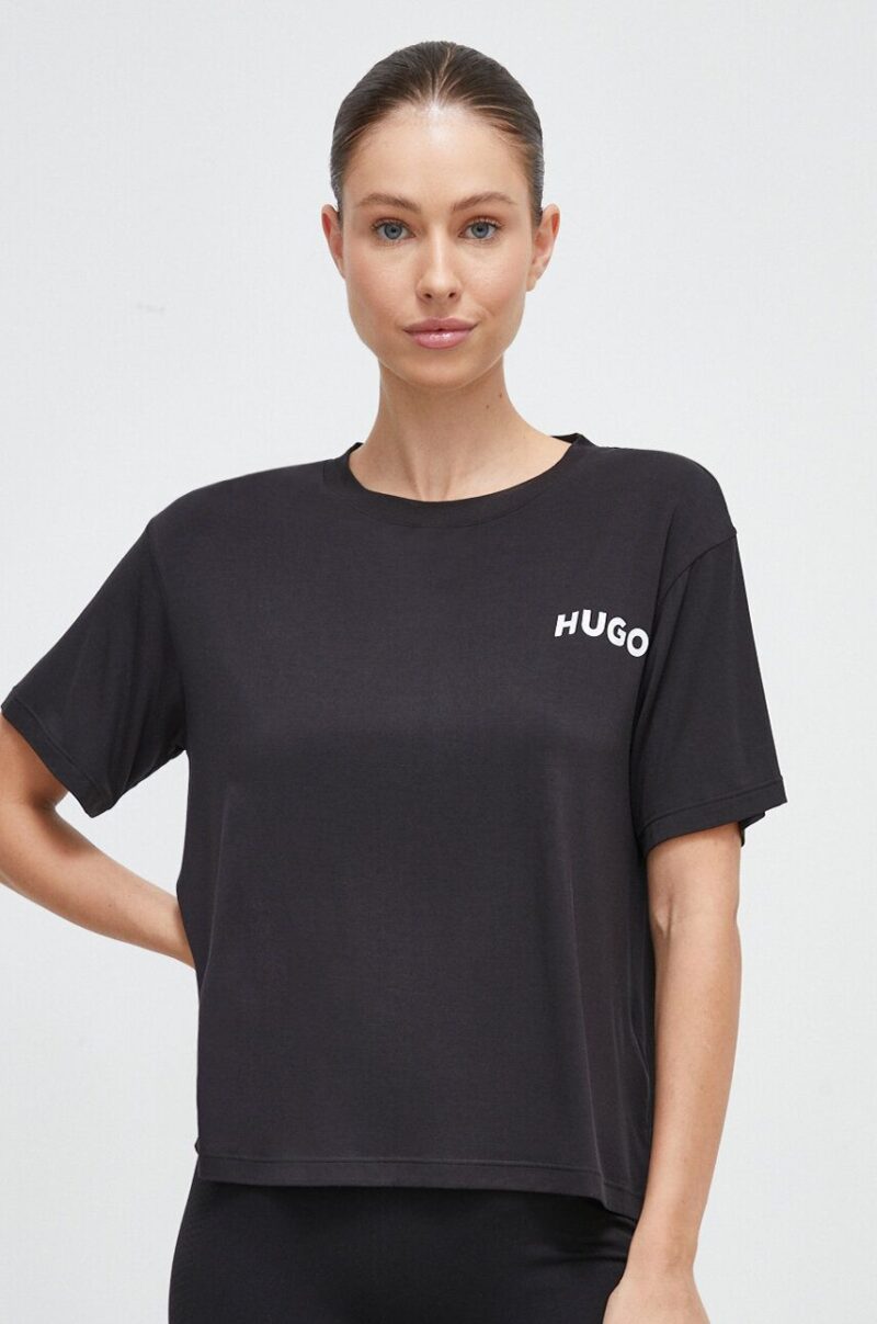 HUGO tricou lounge culoarea negru 50490707