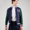 Hackett London Hanorac  bleumarin / verde / alb