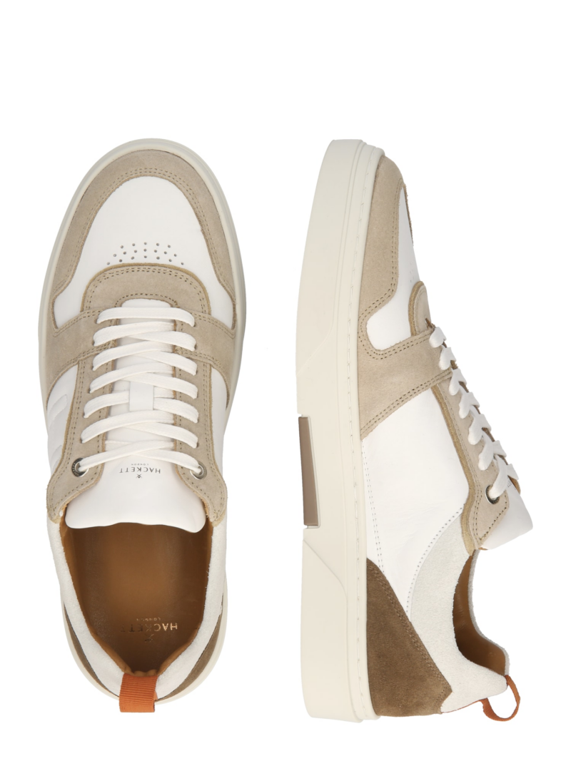 Hackett London Sneaker low  nisipiu / maro / alb