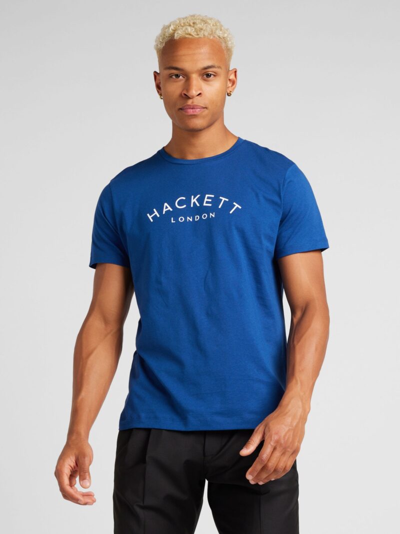 Hackett London Tricou 'Classic'  albastru gențiană / alb