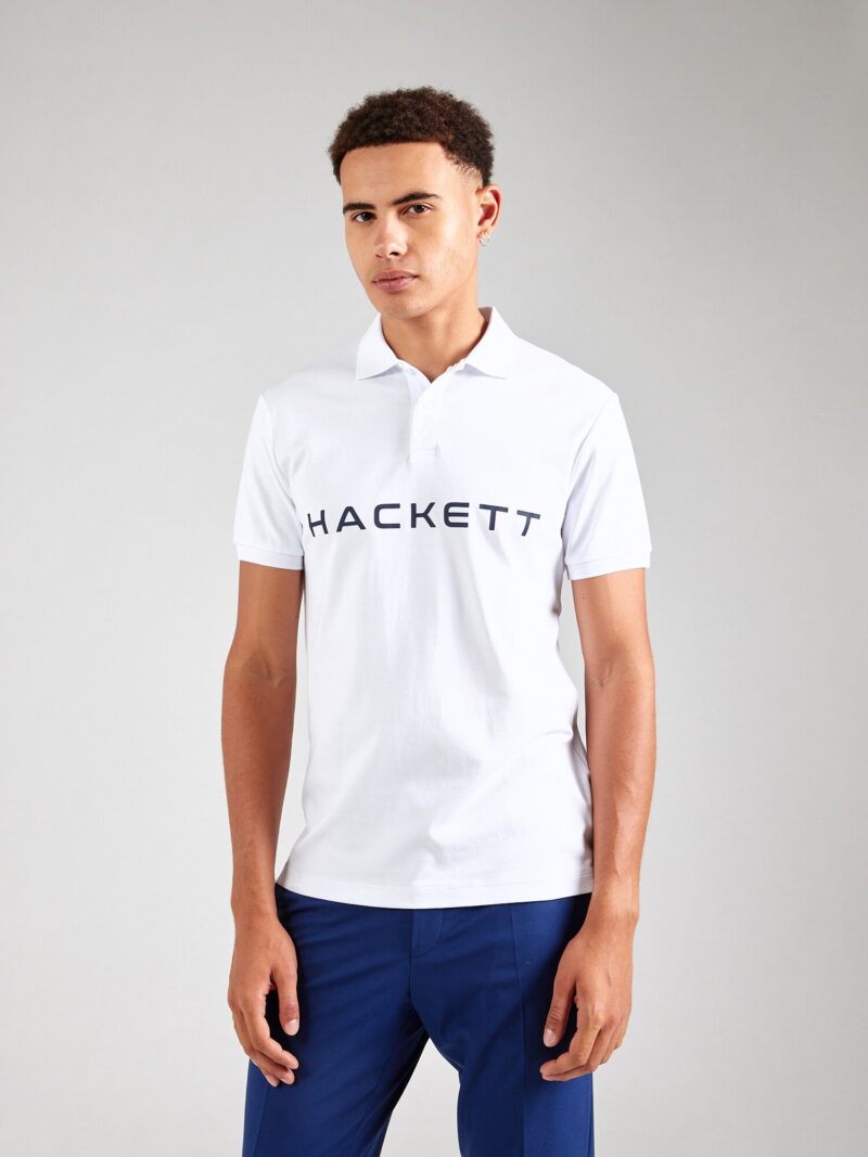 Hackett London Tricou 'ESSENTIAL'  albastru marin / alb