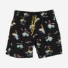 Happy Socks pantaloni scurti copii Island In The Sun culoarea negru