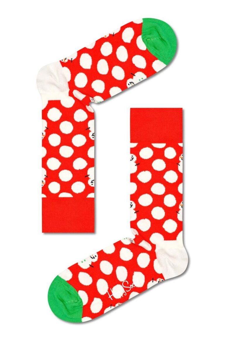 Happy Socks sosete Big Dot Snowman 2-pack preţ