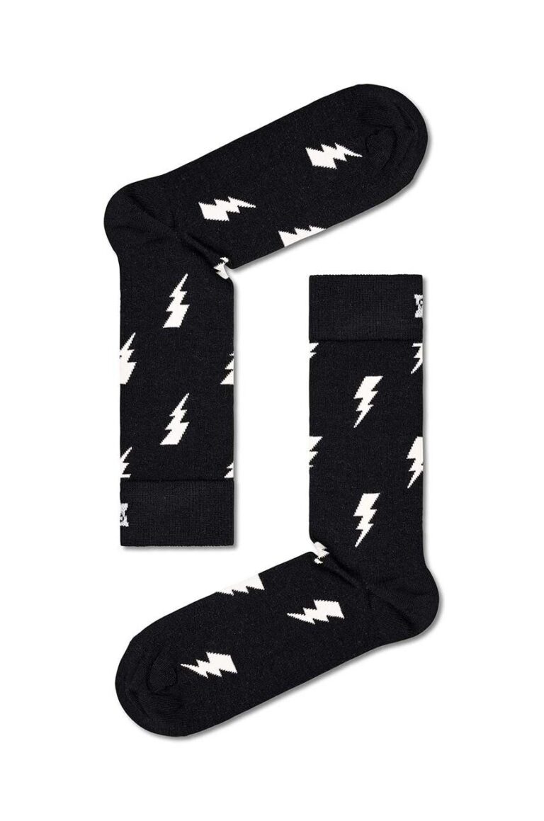 Happy Socks sosete Blast Off Burger Socks 2-pack culoarea negru preţ