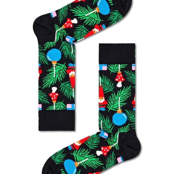 Happy Socks sosete Christmas Tree Decoration Sock culoarea negru