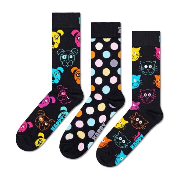 Happy Socks sosete Classic Dog 3-pack culoarea albastru marin