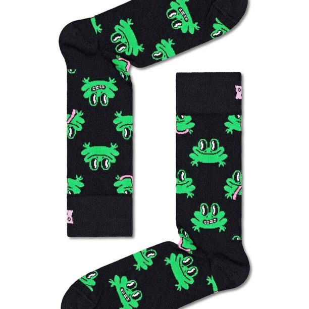 Happy Socks sosete Frog Sock culoarea negru