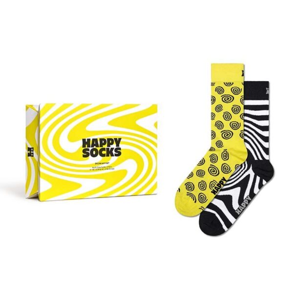 Happy Socks sosete Gift Box Zig Zag 2-pack