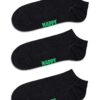 Happy Socks sosete Solid Low 3-pack culoarea negru