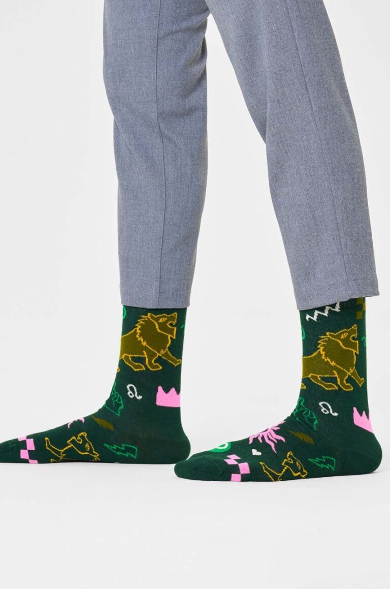 Happy Socks sosete Zodiac Leo culoarea verde preţ