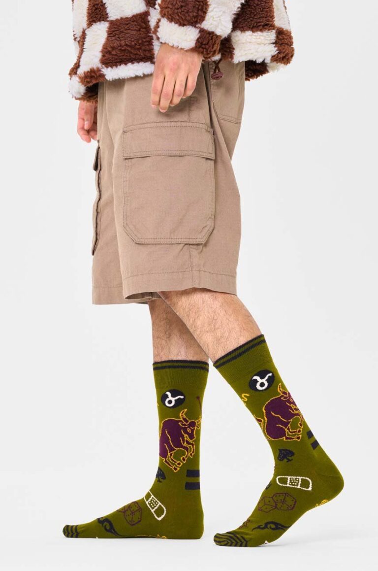 Happy Socks sosete Zodiac Taurus culoarea verde preţ