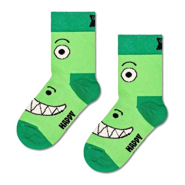 Happy Socks sosete copii Kids Dino Socks 2-pack culoarea verde preţ