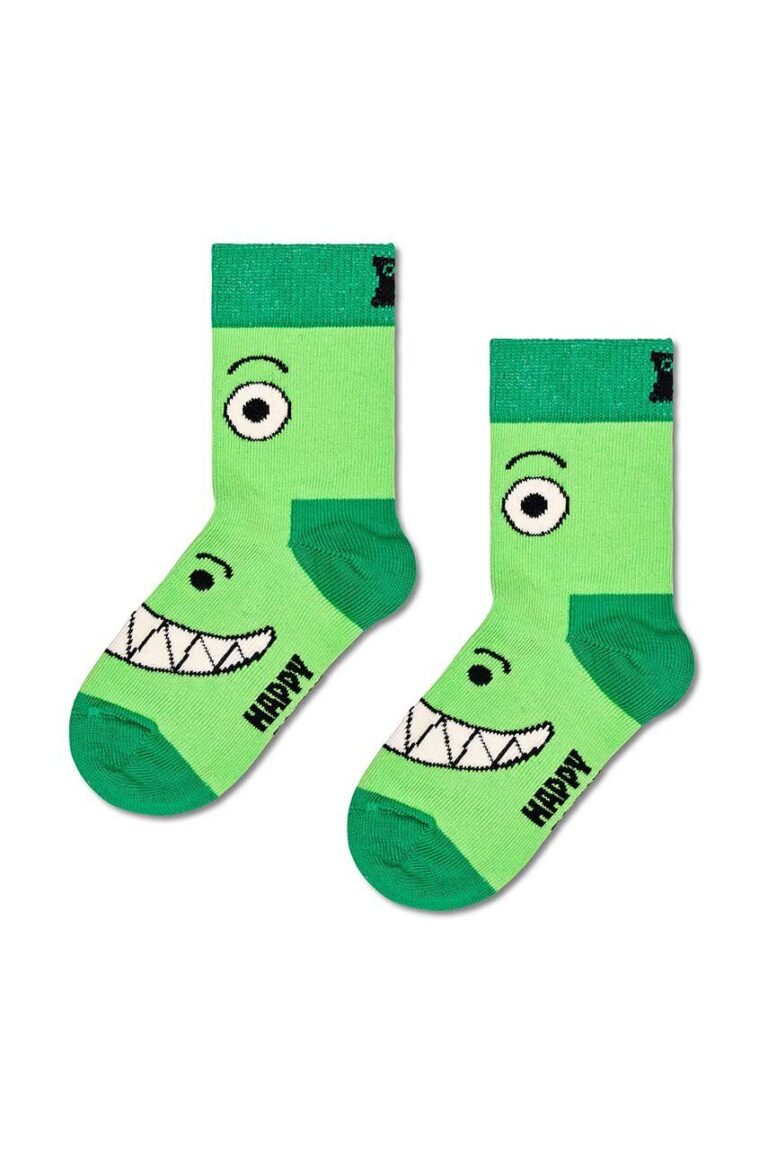 Happy Socks sosete copii Kids Dino Socks 2-pack culoarea verde preţ