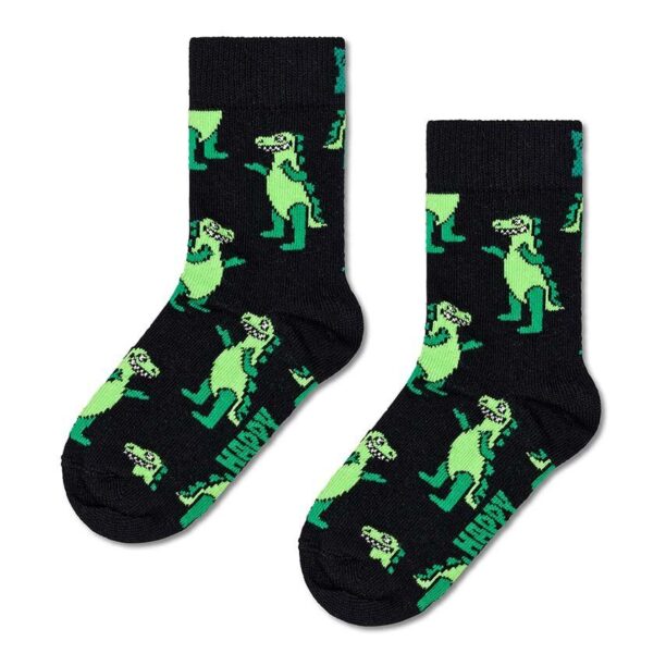 Happy Socks sosete copii Kids Inflatable Dino Sock culoarea negru