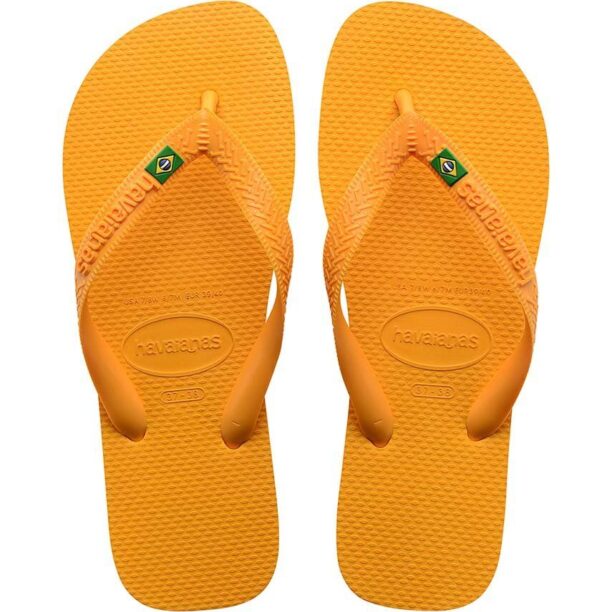 Havaianas slapi BRASIL culoarea galben