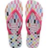 Havaianas slapi TOP CHECK culoarea roz