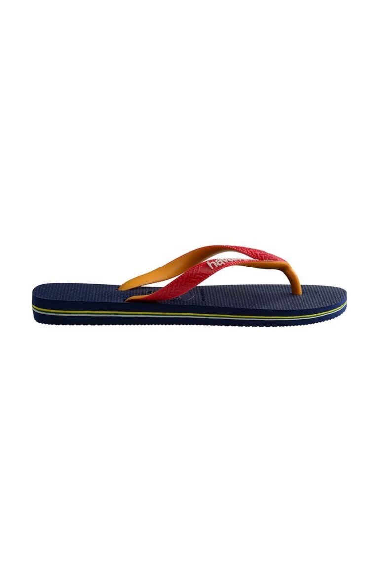 Havaianas slapi copii BRASIL MIX culoarea albastru marin preţ