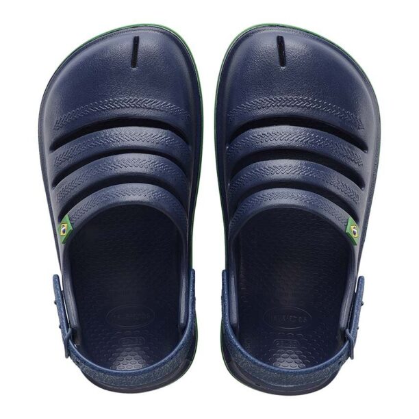 Havaianas slapi copii KIDS CLOG BRASIL culoarea albastru marin