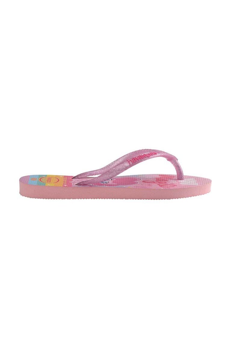 Havaianas slapi copii KIDS SLIM MY LITTLE culoarea roz preţ