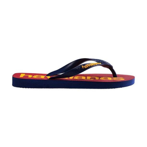 Havaianas slapi copii LOGOMANIA culoarea bordo preţ