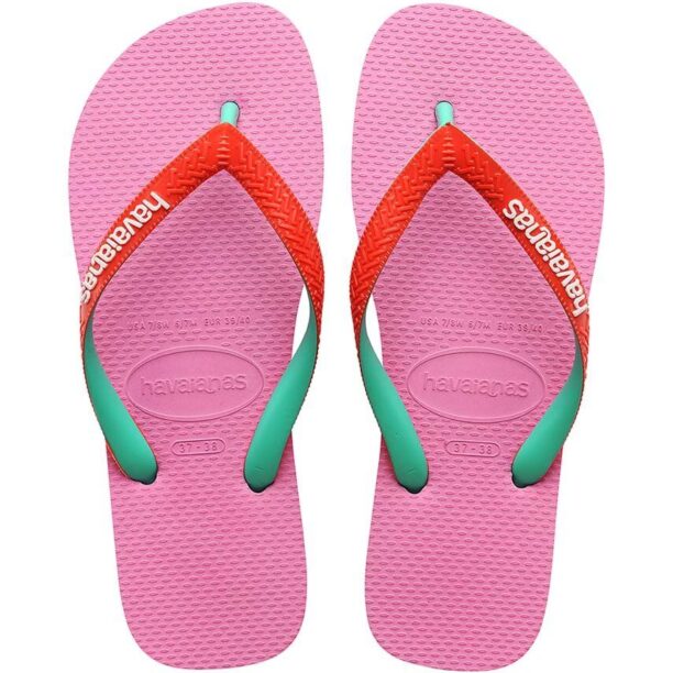 Havaianas slapi copii TOP MIX LEMONADE culoarea roz